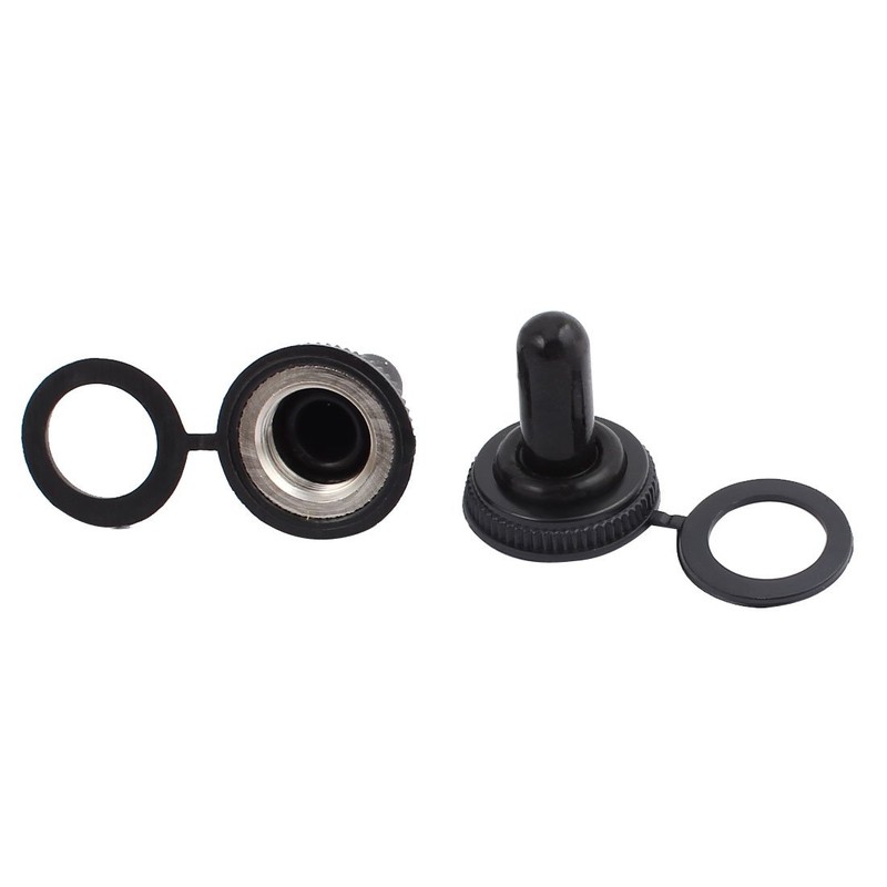 sourcing map 10 Pieces 12 mm Thread Waterproof Toggle Switch