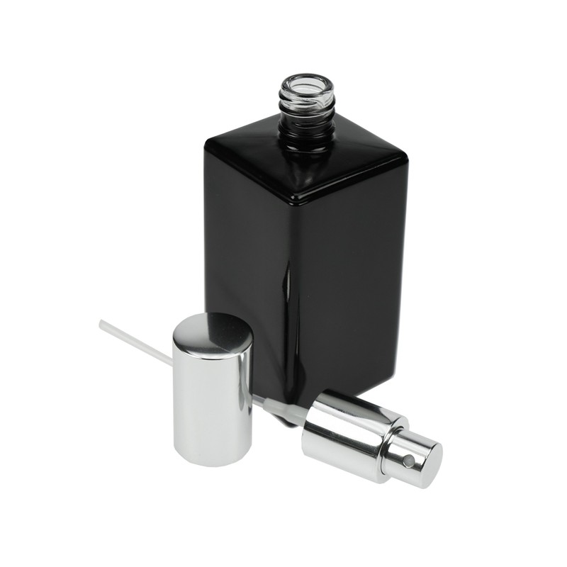 Fantasia Tischzerstäuber, Glas, schwarz-glänzend, für 100 ml, Breite 4 cm,