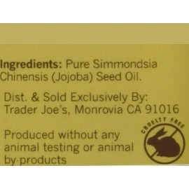 Trader Joe's 100% Pure Jojoba Oil 4 oz