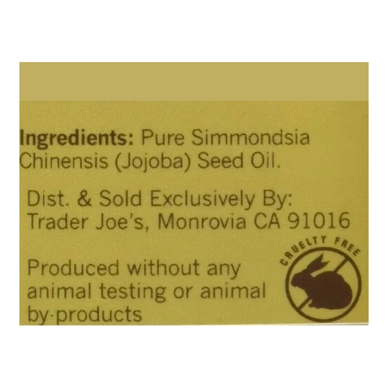 Trader Joe's 100% Pure Jojoba Oil 4 oz