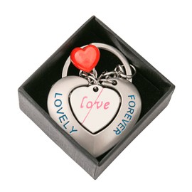 XCHTX Heart Key chain Set for Couples,Brick Heart Keychain for Boyfriend Girlfriend,Matching Heart Keychains,Lover Gift for Him,Her,Women,Men,Holidays Gift 1set