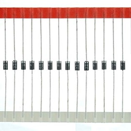 BOJACK 1N4004 Rectifier Diode 1 A 400 V DO-41 Axial 4004 1 amp 400 Volt Electronic Silicon Diodes (Pack of 125)
