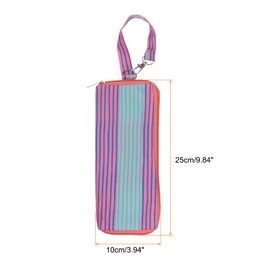 HARFINGTON Umbrellas Bags for Wet Travel Umbrellas 4.9"x11" Portable Cover Carry Storage Sleeve for Compact Folding Umbrellas Travel Home Outdoor, Red Stripe