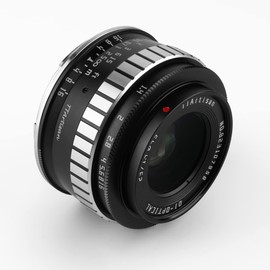 TTArtisan APS-C 23mm F/1.4 Metal Bodied Lens Compatible with L Mount - Black & Silver