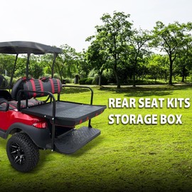 G-PLUS Storage Cooler & Storage Box Insert Compatible with Rear Seat Kits Except Club Car Ds Models Black