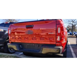 auto pro Red Black Double Layer Tailgate Insert Letters fits 2019-2023 Ford Ranger