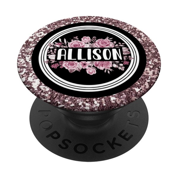 Allison Geschenk Personalisiertes Namens-Accessoire für Frauen Rose Pink PopSockets mit
