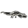 MENDEPOT Brush Gunmetal Animal Crocodile Tie Clip With Box Dinosaur