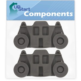 2-Pack W10195416 Lower Dishwasher Wheel Replacement for Whirlpool WDT790SAYM3 Dishwasher - Compatible with W10195416V Dishwasher Wheel - UpStart Components Brand