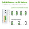 EBL Rechargeable D Batteries, 10000mAh Ni-MH High Capacity D Cell