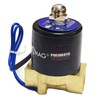 AOMAG Válvula solenoide eléctrica de 3/8 pulgadas 12 V CC,