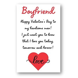 Second Ave Boyfriend Love Forever Valentine Card For Him Cute Romantic Valentine's Day