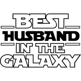 Best Husband in The Galaxy Vinyl Decal Sticker for Car/Window/Wall (Green Gloss)