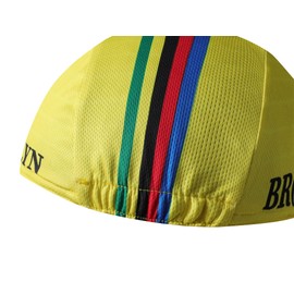 BikingBros Lightweight Summer Cycling Cap with UV Protection for Cycling Caps for Under Helmet, yellow