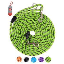 Long Dog Leash - 10FT to 100FT, Reflective, Heavy Duty Lead for Large to Small Dogs - Walking, Playing, Camping or Yard