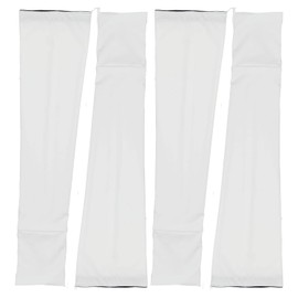 Lad Weather Arm Cover, Set of 4, Men's, Women's, Summer, Cooling Sensation, UV Protection, Arm Guard, Absorbent, Quick Drying, Sports, Sun Protection, white