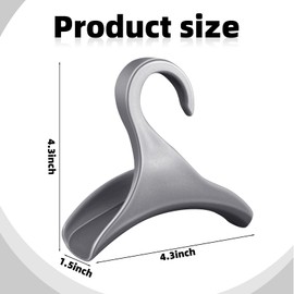 Maitys 18 Pcs Purse Hanger Hook Acrylic Bag Hanger Handbag Tote Bag Rack Holder Closet Organizer Storage for Backpacks Tote Holder Over The Closet Rod Hook for Storing Handbags Satchels (Gray)