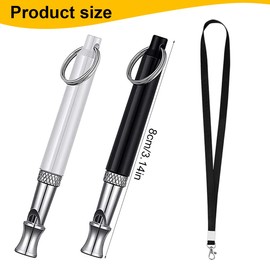 AYVRUOP Dog Whistle Against Barking, Dog Whistle Rütter Recall Used for the Call Dog Whistle Against Barking, Dog Whistle High Frequency Silent, Adjustable Dog Whistle Against Barking, Pack of 2