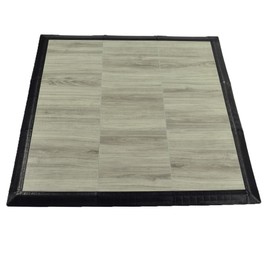Greatmats Portable Dance Floor 3x3 Ft Kit, Wood Grain Vinyl Tap Dance 9 Pack (Dove Gray)