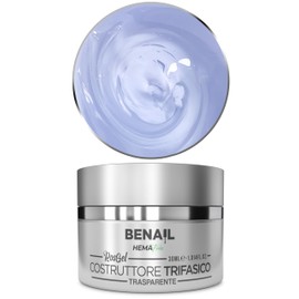 Gel Unghie Ricostruzione Professional, Gel Costruttore per Unghie, Trifasico e Autolivellante Durata Fino a 4 Settimane (Transparent)