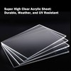 6Pcs Clear Acrylic Sheets, 8" x 10" x 0.08” Thick