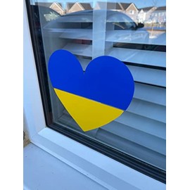 Ukraine Flag Vinyl Decal Sticker Україна Car Window Bumper 2-Pack 5-Inches by 3-Inches Premium Quality UV-Resistant Laminate PDS560