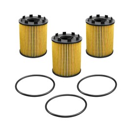 EMIHO Filtro de aceite de motor para Fiat 500 1.4L 2012-2019 500L 1.4L 2014-2020 124 Spider 1.4L 2017-2020 Reemplaza 68102241AA 73500049, 3 piezas