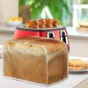Uskorhein Vivid Funny Bread Pattern Toaster Cover,Waterproof Toaster Cover Bread