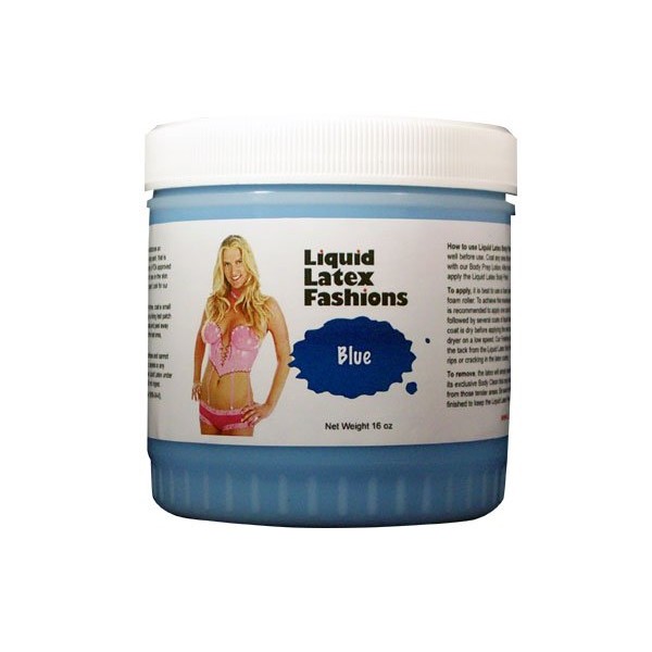Liquid Latex Fashions Latex Carnivals Paint for Adults and Kids, Blue Face Paint, Ideal for Art, Parties, Theater and Cosplay, Super Flexible- 16 Oz
