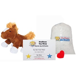 Make Your Own Stuffed Animal Mini 8 Inch Chestnut The Horse Kit - No Sewing Required!