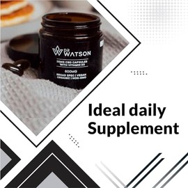 Dr Watson Capsules by Dr Watson | 600mg Container | 30 Capsules 20mg | with Vitamin D for Added Daily Support
