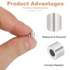 uxcell 1/16"(2mm) Aluminum Crimping Loop Sleeve, Wire Rope Stop Sleeve