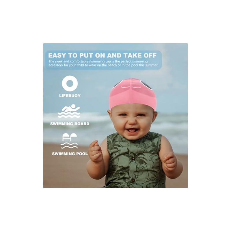 Gorro Natación Infantil Gorra Baño Resistente Agua Protección Diseño Caricatura