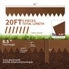 Worth Garden 20ft. Galvanized Steel Landscape Edging - 6-Pack 6.5"