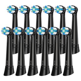 12 Pack IO Intelligent Cleaning Replacement Heads Compatible with Oral b iO 2/3/4/5/6/7/8/9/10 Series Electric Toothbrush, IO Brush Heads Compatible with Oral b (Black)