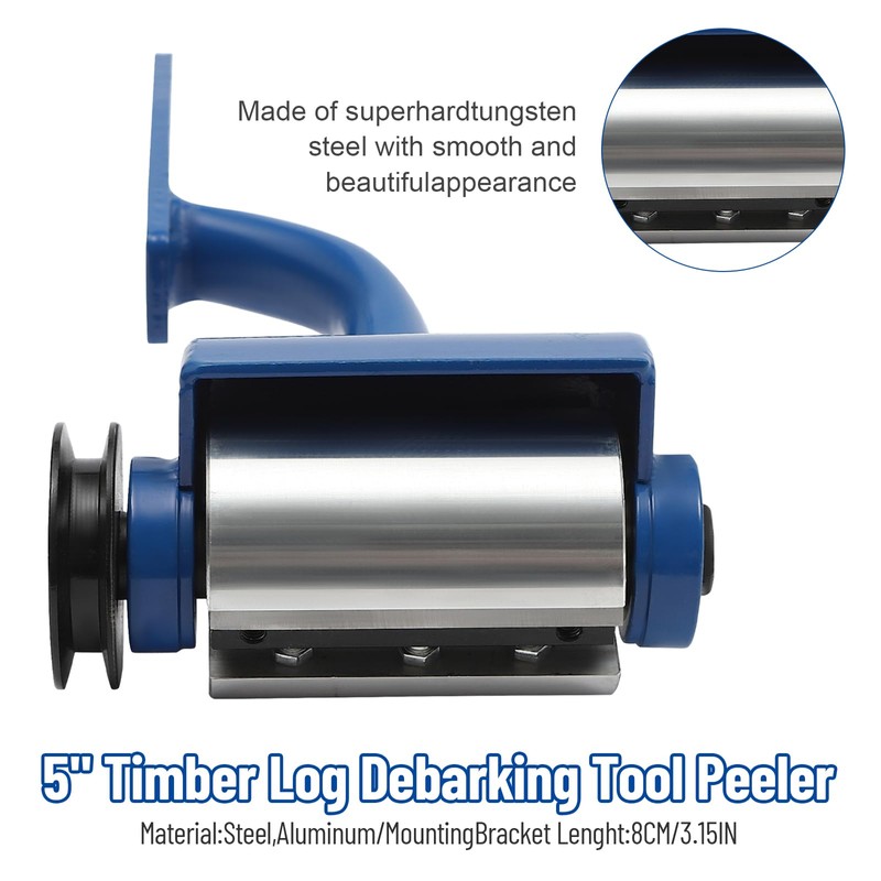 RudiUsoy Log Peeler, 5'' Log Debarking Tool As Chainsaw Debarker