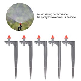 CHICIRIS Gardening Sprinkler Head,Drip Irrigation Sprinkler, 20Pcs/Bag Irrigation Dripper with Ground Insert Fruit Tree Drip Irrigation Emitters for Gardening 360 Degree (Red)