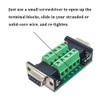 Willwewon 2PCS DB9 Male Female Connector in a Breakout Board,
