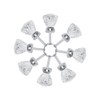 16PCS 25mm Diamond Shape Acrylic Knobs Furniture Drawer Cabinet Cupboard