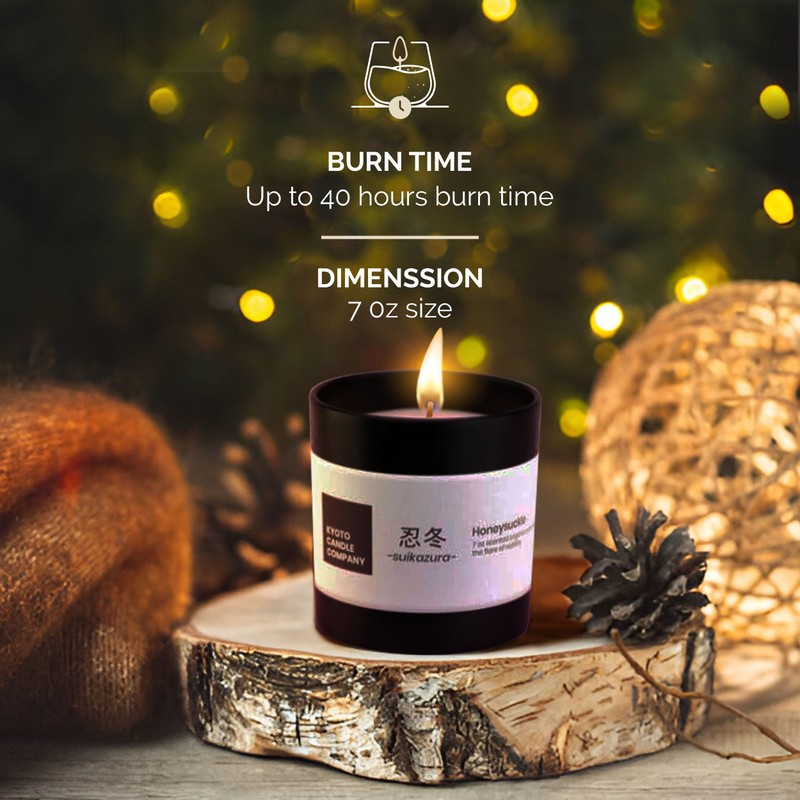 Kyoto Scented Candle 7oz - Honeysuckle