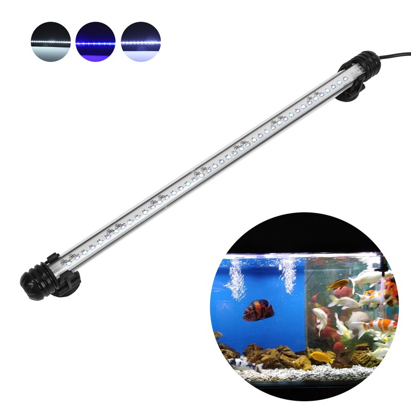 Aquarium Waterproof Dimmable LED Light Fish Tank 3 Light Modes