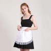 aspire Schürze Damen Vintage Kellnerschürze Weiß Halbschürze für Maid Cosplay
