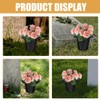 HANABASS Cemetery Grave Vase Inserts: 8pcs 16 Holes Cemetery Flowers