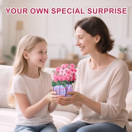 Disjourney Pop Up Mother Day Card - 3D Butterfly Orchid Mothers Day Cards for Mom, Wife and Grandmother - Pop Up Card for Birthday, Thank Yous, Get Well or Any Occasion