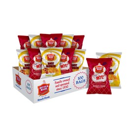 Better Made Special Red HOT BBQ (50) & Honey BBQ (50) Potato Chip Variety Pack 1oz Each - 100 BAGS!