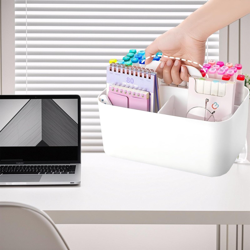 chiquieray Multipurpose Storage Caddy,Multipurpose Caddy Organizer,Stackable OrganizerCaddy,Plastic Desk OrganiserCaddy with