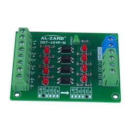 DONGKER Optocoupler Isolation Board,3.3V to 24V 4-Channel PLC Signal Level Voltage Conversion Board for Signal Isolation