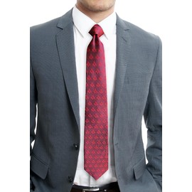 Red Square & Compass Masonic Neck Tie - [Red]