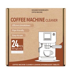 DINGCAIDC Coffee Machine Cleaner Tablets, 24 Count Effervescent Cleaning Tablets, 0.17 oz