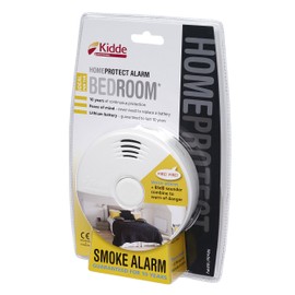 Kidde Home Protect WFPV Bedroom Smoke Alarm, White, One Size